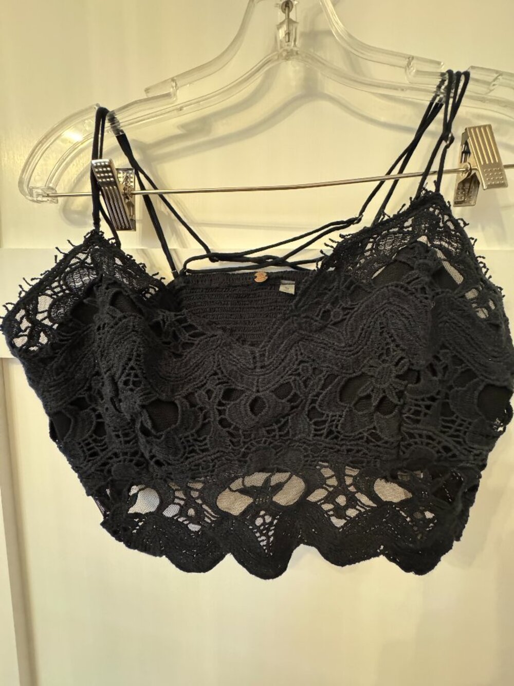 Free People One Ilektra Crochet Lace Bralette Size Large